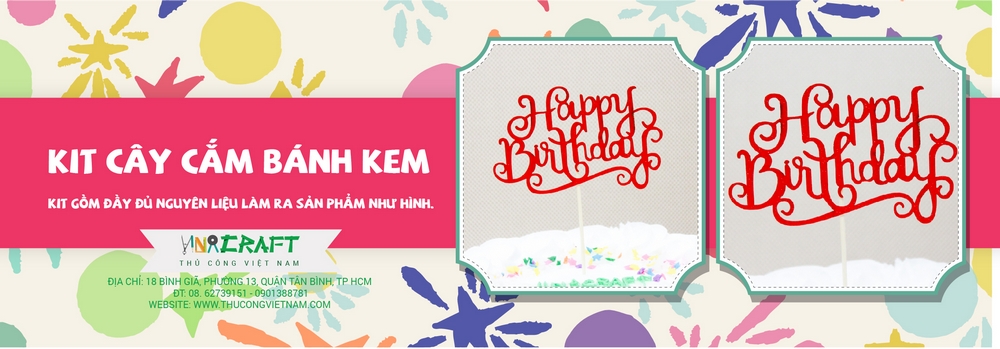 Kit cây cắm bánh kem 04